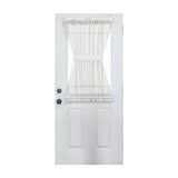 Ellis Curtain Cotton Voile 1.5" Rod Pocket Semi Sheer Door Curain Panel White
