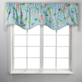 Ellis Curtain Wisteria Lined Light Blocking Window Scallop Valance - 50x15