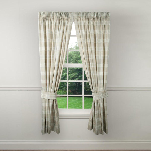 Ellis Curtain Bartlett Unlined 2-Piece Window Curtain Tailored Panels Pair with