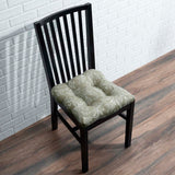 Ellis Curtain Lexington Leaf Pattern on Colored Ground Chair Pad Sage