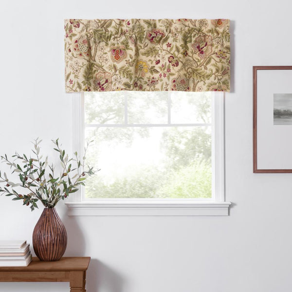Ellis Curtain Regency Straight 3" Rod Pocket Valances for Windows 50" x 15" Anti
