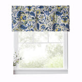 Ellis Curtain Regency Straight 3" Rod Pocket Valances for Windows 50" x 15" Blue