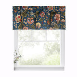 Ellis Curtain Regency Straight 3" Rod Pocket Valances for Windows 50" x 15" Navy