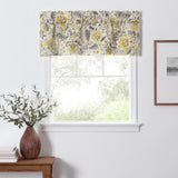 Ellis Curtain Regency Straight 3" Rod Pocket Valances for Windows 50" x 15" Grey