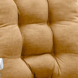 Ellis Curtain 50% Cotton 50% Polyester Lisa Solid 2 Piece Rocker Set with Ties 18" x 24" Butter