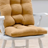 Ellis Curtain 50% Cotton 50% Polyester Lisa Solid 2 Piece Rocker Set with Ties 18" x 24" Butter