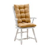 Ellis Curtain 50% Cotton 50% Polyester Lisa Solid 2 Piece Rocker Set with Ties 18" x 24" Butter