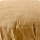 Ellis Curtain 50% Cotton 50% Polyester Lisa Solid Elastic For Barstool Cover 13" x 13" Butter