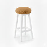 Ellis Curtain 50% Cotton 50% Polyester Lisa Solid Elastic For Barstool Cover 13" x 13" Butter