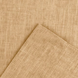 Ellis Curtain 50% Cotton 50% Polyester Lisa Solid Rectangle Tablecloth 60" x 84" Butter