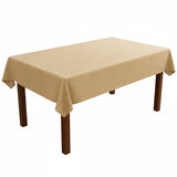 Ellis Curtain 50% Cotton 50% Polyester Lisa Solid Rectangle Tablecloth 60" x 84" Butter