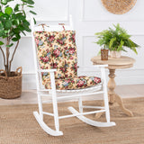 Ellis Curtain 50% Cotton 50% Polyester Bella Rose 2 Piece Rocker Set with Ties 18" x 24" Butter