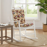 Ellis Curtain 50% Cotton 50% Polyester Bella Rose 2 Piece Rocker Set with Ties 18" x 24" Butter