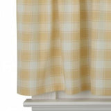 Ellis Curtain Country Check Tailored With 1.5" Rod Pocket Window Tiers Butter