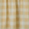 Ellis Curtain 50% Polyester 50% Cotton Country Check Tailored With 1.5" Rod Pocket Window Valance 58" x 15" Butter