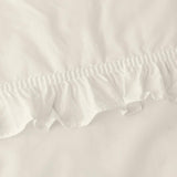 Ellis Home Classic Narrow Ruffle Natural Color Rod Pocket Swag Curtain Panel