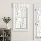 Home Classic Narrow Ruffle Rod Pocket Valance 74" x 12" Natural by Ellis Curtain