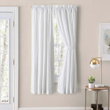 Ellis Classic Tailored Design in a Perma Press Fabric 1.5" Rod Pocket Tailored Pair White