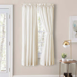 Ellis Classic Tailored Design in a Perma Press Fabric 1.5" Rod Pocket Tailored Pair Natural