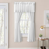 Ellis Classic Tailored Design in a Perma Press Fabric 1.5" Rod Pocket Tailored Pair White