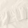 Ellis Curtain 65% Polyester 35% Cotton Classic Wide Solid Color Perma Press Ruffled Window Valance 84" x 11" Natural
