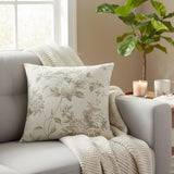 Ellis Curtain 48% Cotton 52% Polyester Abigail Poly Filled Toss Pillow 17" x 17" Lilac