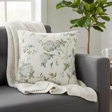 Ellis Curtain 48% Cotton 52% Polyester Abigail Poly Filled Toss Pillow 17" x 17" Porcelain