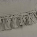 Ellis Stacey 1.5" Rod Pocket High Quality Fabric Solid Color Window Ruffled Swag 60"x38" Grey