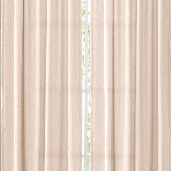 Ellis Curtain Portland Crushed Taffeta Rod Pocket Tailored Panel - Natural