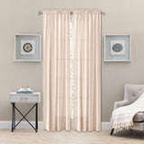 Ellis Curtain Portland Crushed Taffeta Rod Pocket Tailored Panel - Natural