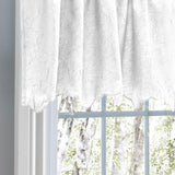 Ellis Curtain Portland Crushed Taffeta Rod Pocket Valance - 48x15", White