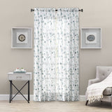Ellis Curtain Eucalyptus Crushed Taffeta Rod Pocket Tailored Panel - Spa