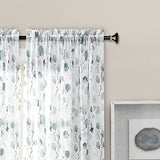 Ellis Curtain Eucalyptus Crushed Taffeta Rod Pocket Tailored Panel - Spa