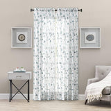 Ellis Curtain Eucalyptus Crushed Taffeta Rod Pocket Tailored Panel - Spa