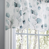 Ellis Curtain Eucalyptus Crushed Taffeta Rod Pocket Valance - 48x15", Spa