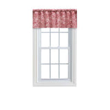 Ellis Segovia Printed Paisley Pattern on Ground 3" Rod Pocket High Quality Tailored Valance 50"x16" Red