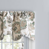 Ellis Curtain Wynette Lined Scallop 3" Rod Pocket Valances for Windows 50" x 16" Grey