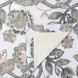 Ellis Curtain Wynette Unique Floral Design Zipper Closure Pillow Shell 18" x 18" Grey