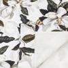 Ellis Curtain Magnolia Unique Floral Design Zipper Closure Pillow Shell 18" x 18" White