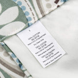 ELLIS 100% Cotton Paisley Prism Poly Filled Comforter Set With 2 Shams Queen 92" x 96" Latte