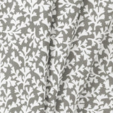 Ellis Curtain Sea Tumble 3" Rod Pocket 100% Cotton Machine Wash and Dry Scallop Valance Lined 50" x 16" Grey