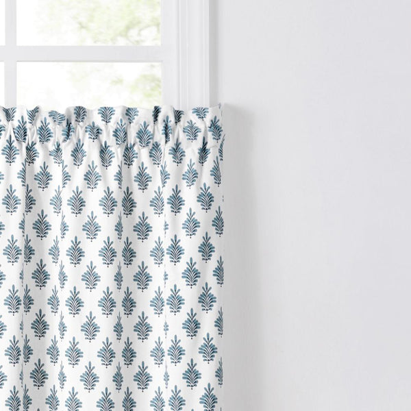 Ellis Curtain Manchester Window Treatment 1.5" Rod Pocket 100% Cotton Curtain Ti