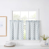 Ellis Curtain Manchester Window Treatment 1.5" Rod Pocket 100% Cotton Curtain Tiers Blue