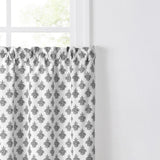 Ellis Curtain Manchester Window Treatment 1.5" Rod Pocket 100% Cotton Curtain Tiers Black