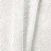 Ellis Curtain Brewster 100% Polyester Embroidered Sheer Rod Pocket Curtain Panel White
