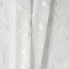 Ellis Curtain Chatham 100% Polyester Tailored Embroidered Sheer Rod Pocket Swag Pair  70" x 38" White