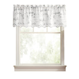Ellis Curtain Mountain Vista 100% Polyester Rod Pocket Valance 48" x 15" Grey