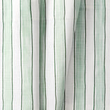 Ellis Curtain Saratoga Stripe 100% Cotton Tailored Rod Pocket Valance 50" x 16" Green