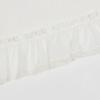 Ellis Curtain Madelyn Ruffled Victorian 1.5" Rod Pocket Valances for Windows 60" x 16" Natural