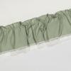 Ellis Curtain Madelyn Ruffled Victorian 1.5" Rod Pocket Valances for Windows 60" x 16" Sage